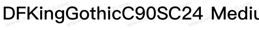 DFKingGothicC90SC24 Medium字体转换